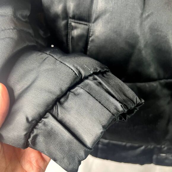 Greg Bell Faux Fur Collar Coat Black with Brown Fur Size‎ Small - Picture 7 of 13